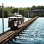 Campbell's Island Street Car Bridge Moline Illinois in 1907 Vintage Print