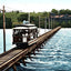 Campbell's Island Street Car Bridge Moline Illinois in 1907 Vintage Print