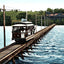 Campbell's Island Street Car Bridge vintage print