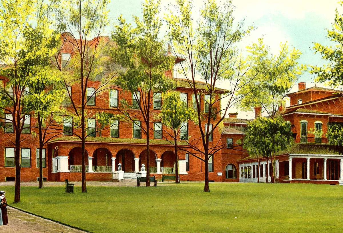 St Margaret's Hospital Montgomery Alabama in 1906 Vintage Print (7 Sizes)
