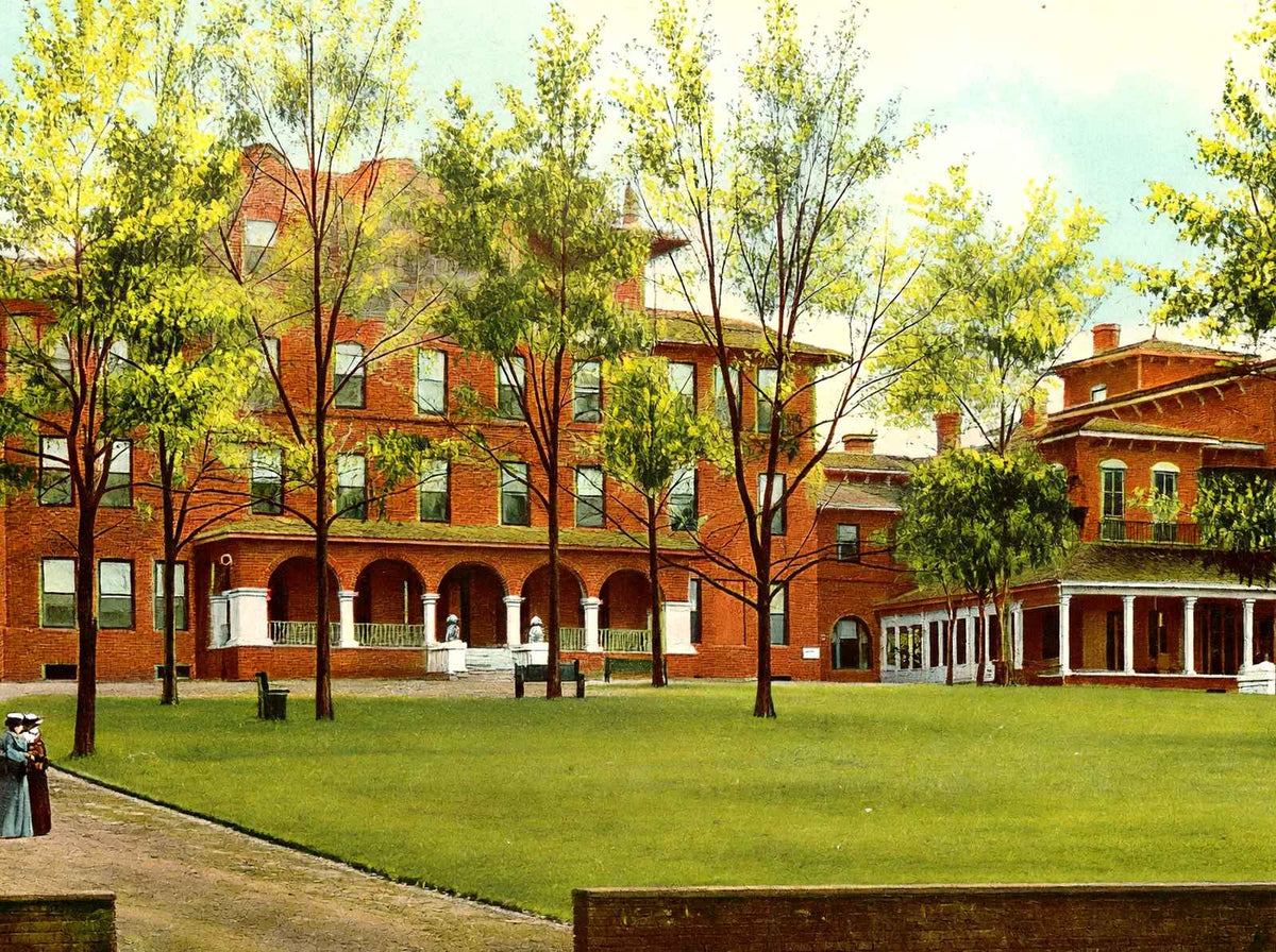St Margaret's Hospital Montgomery Alabama in 1906 Vintage Print (7 Sizes)