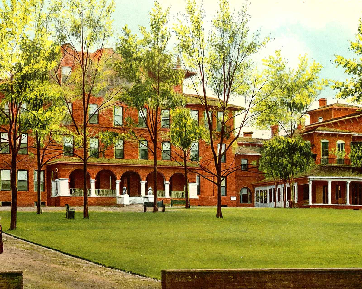 St Margaret's Hospital vintage print