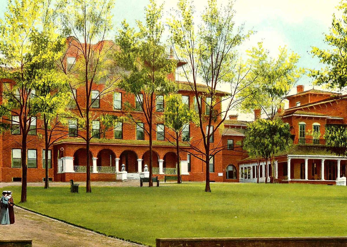 St Margaret's Hospital Montgomery Alabama in 1906 Vintage Print (7 Sizes)