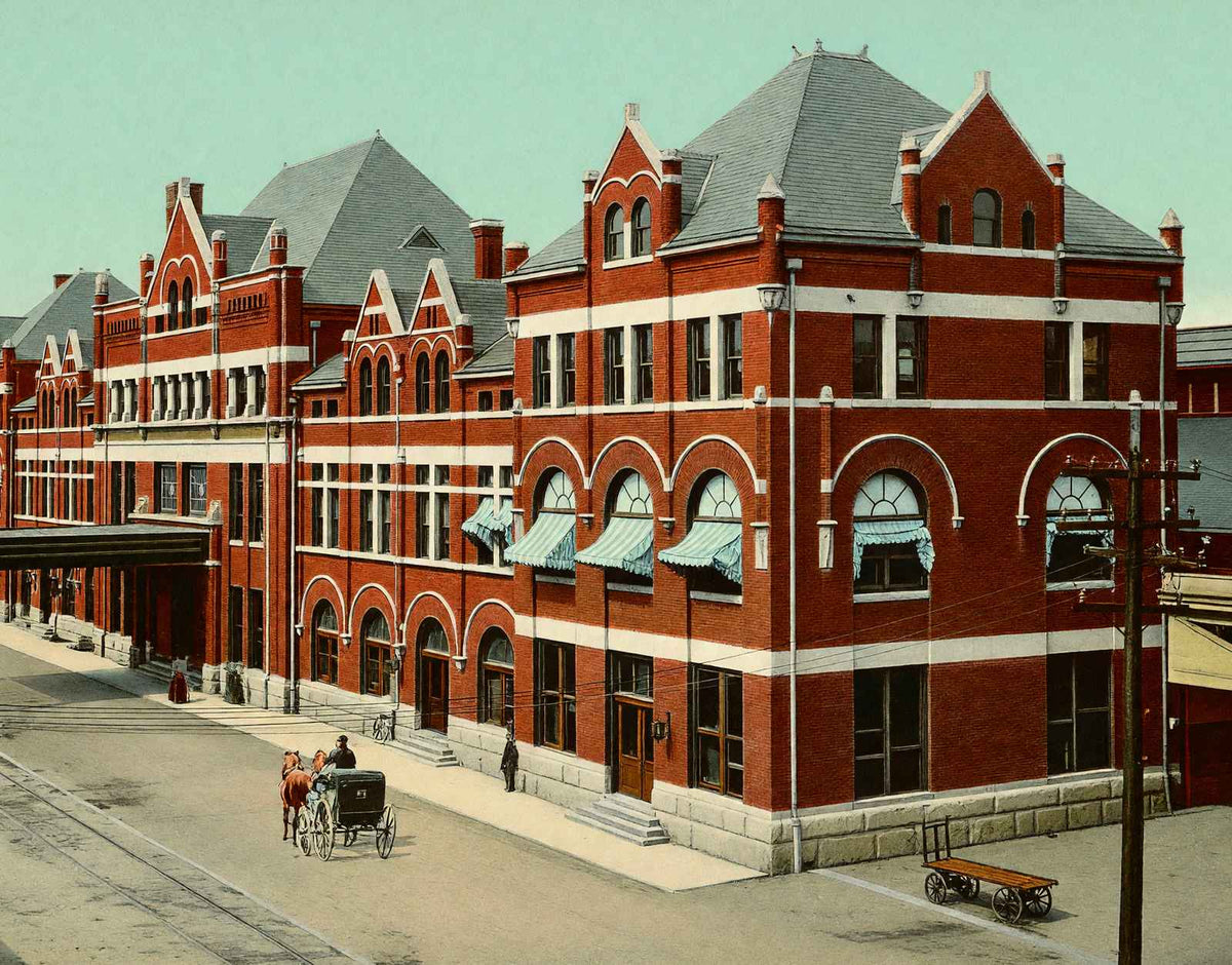 Union Passenger Station Montgomery Alabama in 1906 Vintage Print (7 Sizes)