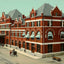 Union Passenger Station Montgomery Alabama in 1906 Vintage Print (7 Sizes)