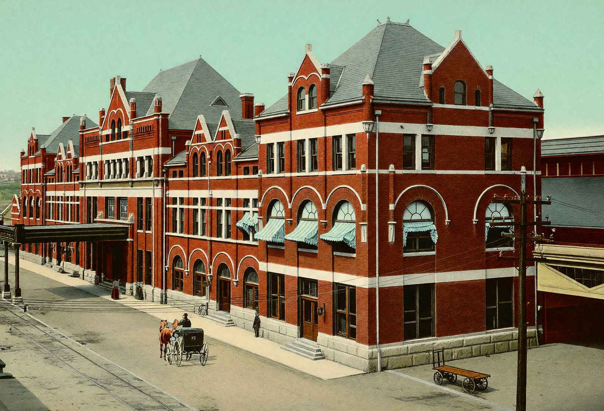 Union Passenger Station Montgomery Alabama in 1906 Vintage Print (7 Sizes)