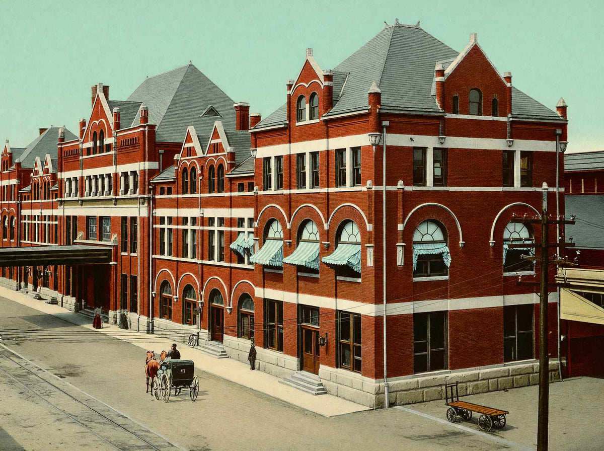 Union Passenger Station Montgomery Alabama in 1906 Vintage Print (7 Sizes)