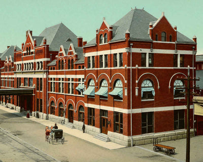 Union Passenger Station vintage print