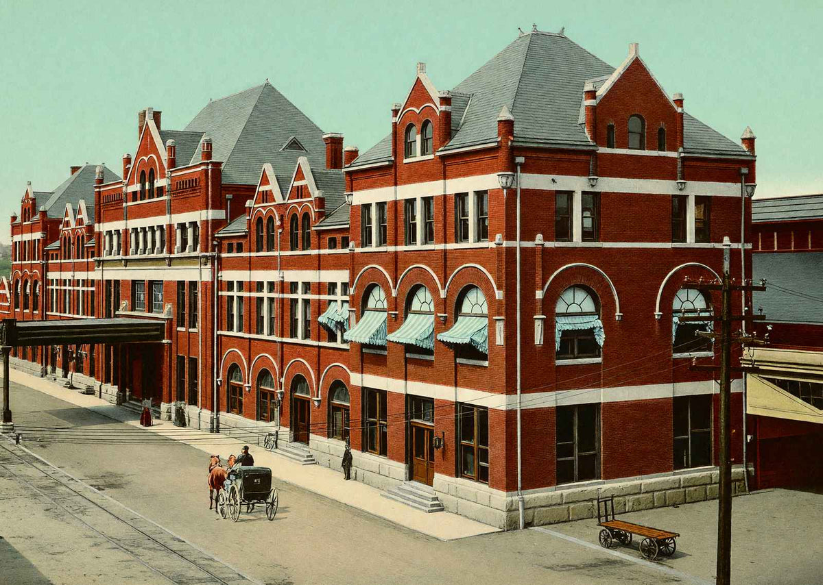 Union Passenger Station Montgomery Alabama in 1906 Vintage Print (7 Sizes)