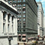 Monroe Street East from La Salle in 1905 vintage print