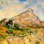 Mont Sainte-Victoire 1898 Painting by Paul Cezanne Art Print (6 Sizes)