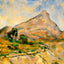 Mont Sainte-Victoire 1898 Painting by Paul Cezanne Art Print (6 Sizes)