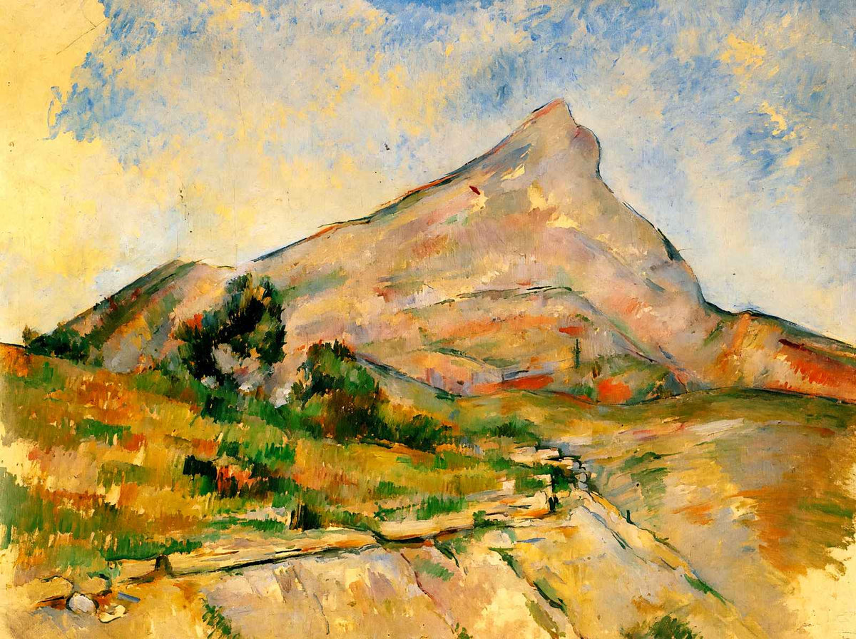 Mont Sainte-Victoire 1898 Painting by Paul Cezanne Art Print (6 Sizes)