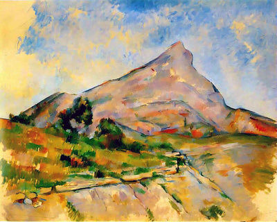 Mont Sainte-Victoire () Painting by Paul Cezanne 8x10" Art Print (High Quality)
