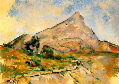 Mont Sainte-Victoire 1898 Painting by Paul Cezanne Art Print (6 Sizes)