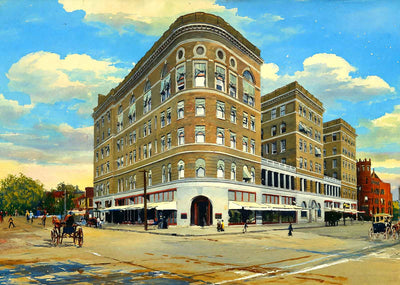 Monticello Hotel Norfolk VA in 1905 Art Print (7 Sizes) - Reproduction