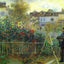 Monet in His Garden at Argenteuil 1873 by Renoir Art Print (6 Sizes)