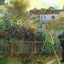Monet in His Garden at Argenteuil 1873 by Renoir Art Print (6 Sizes)