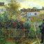Monet Painting in His Garden at Argenteuil painting by Pierre-Auguste Renoir (1873)