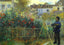 Monet in His Garden at Argenteuil 1873 by Renoir Art Print (6 Sizes)
