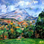 Mont Sainte-Victoire Art Print 1890 Painting by Paul Cezanne (6 Sizes)
