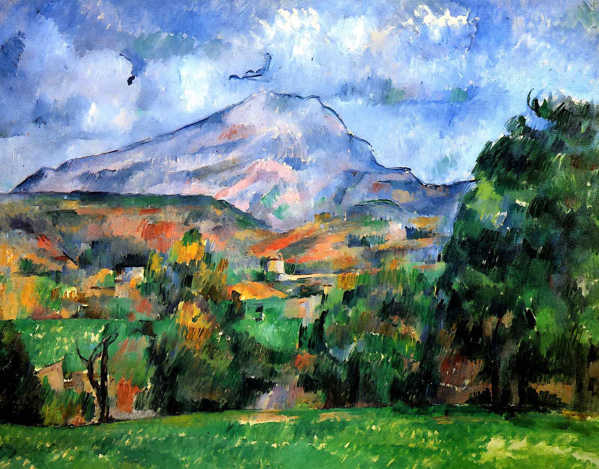 Mont Sainte-Victoire Art Print 1890 Painting by Paul Cezanne (6 Sizes)