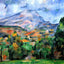 Mont Sainte-Victoire Art Print 1890 Painting by Paul Cezanne (6 Sizes)