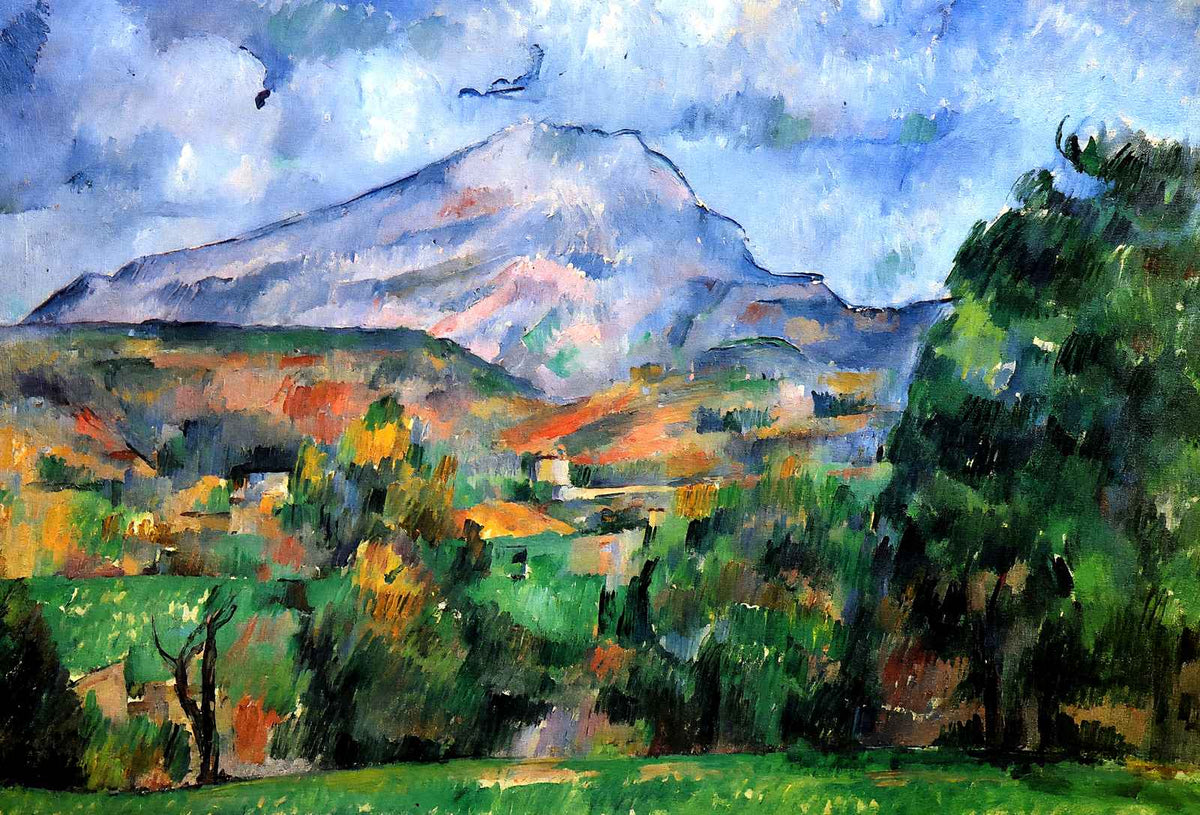 Mont Sainte-Victoire Art Print 1890 Painting by Paul Cezanne (6 Sizes)