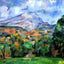 Mont Sainte-Victoire Art Print 1890 Painting by Paul Cezanne (6 Sizes)