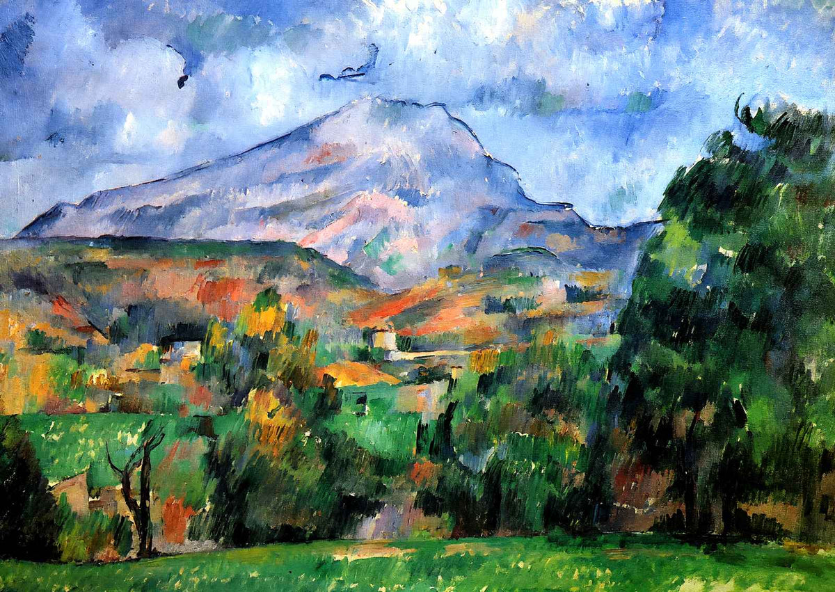 Mont Sainte-Victoire Art Print 1890 Painting by Paul Cezanne (6 Sizes)