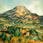 Mont Sainte-Victoire Fine Art Print 1895 Painting by Paul Cezanne (6 Sizes)