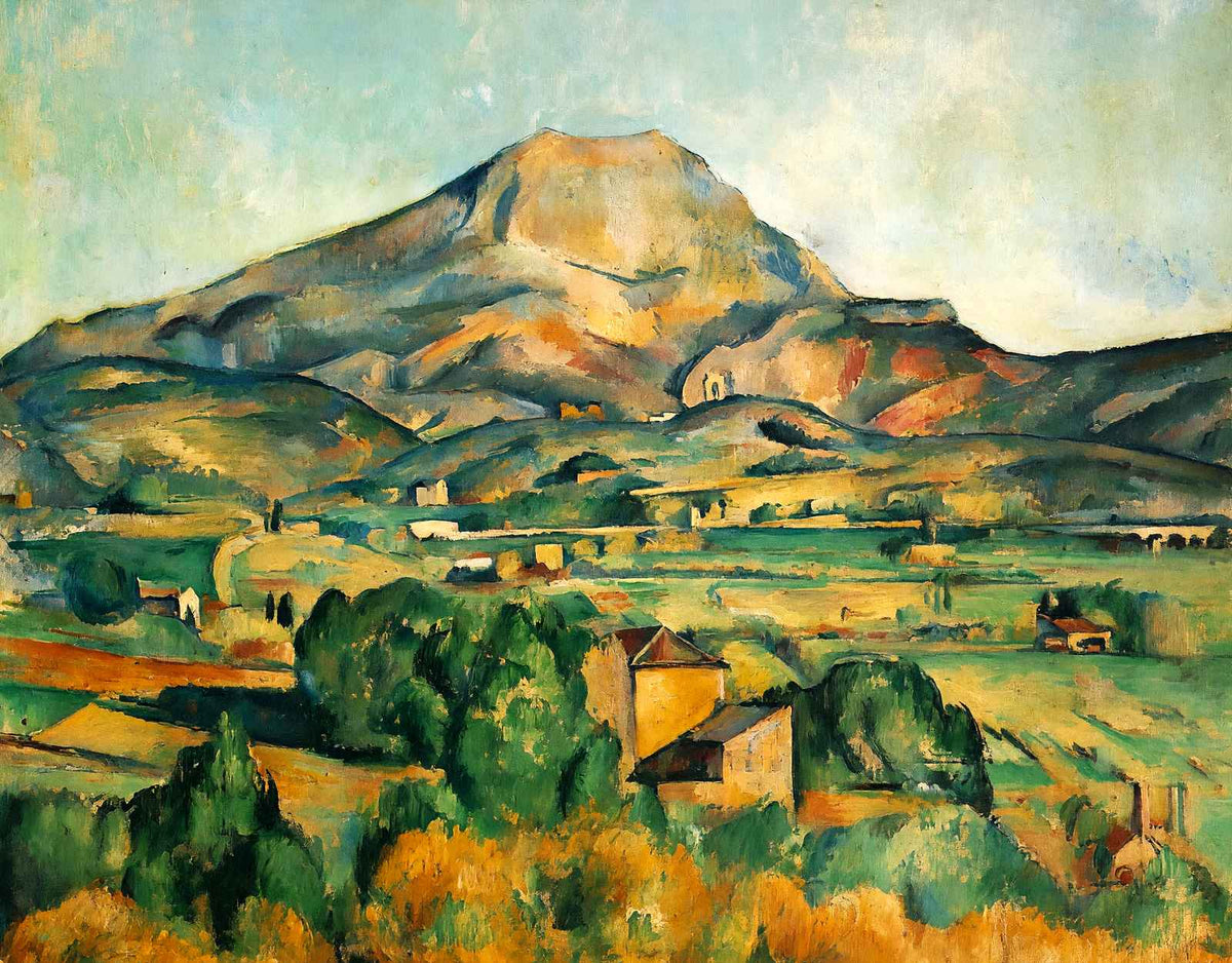 Mont Sainte-Victoire Fine Art Print 1895 Painting by Paul Cezanne (6 Sizes)