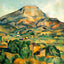 Mont Sainte-Victoire Fine Art Print 1895 Painting by Paul Cezanne (6 Sizes)