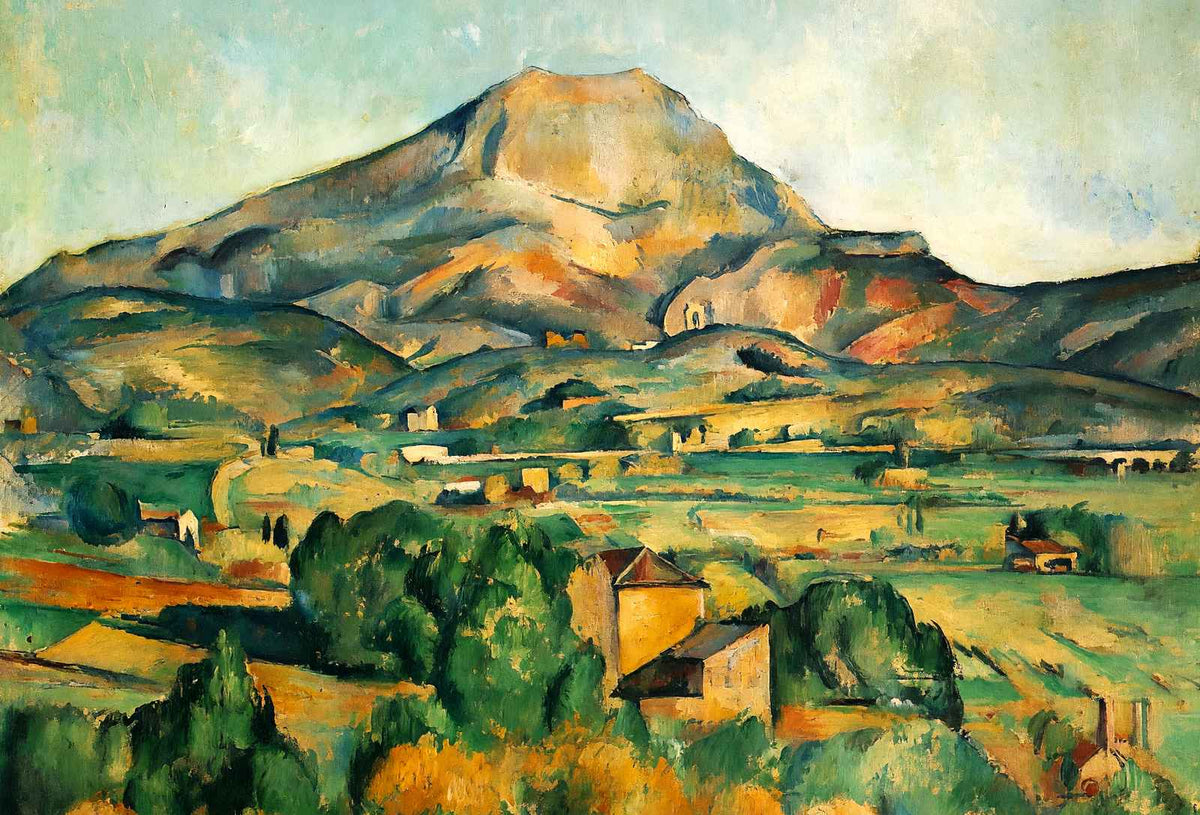 Mont Sainte-Victoire Fine Art Print 1895 Painting by Paul Cezanne (6 Sizes)