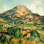 Mont Sainte-Victoire Fine Art Print 1895 Painting by Paul Cezanne (6 Sizes)