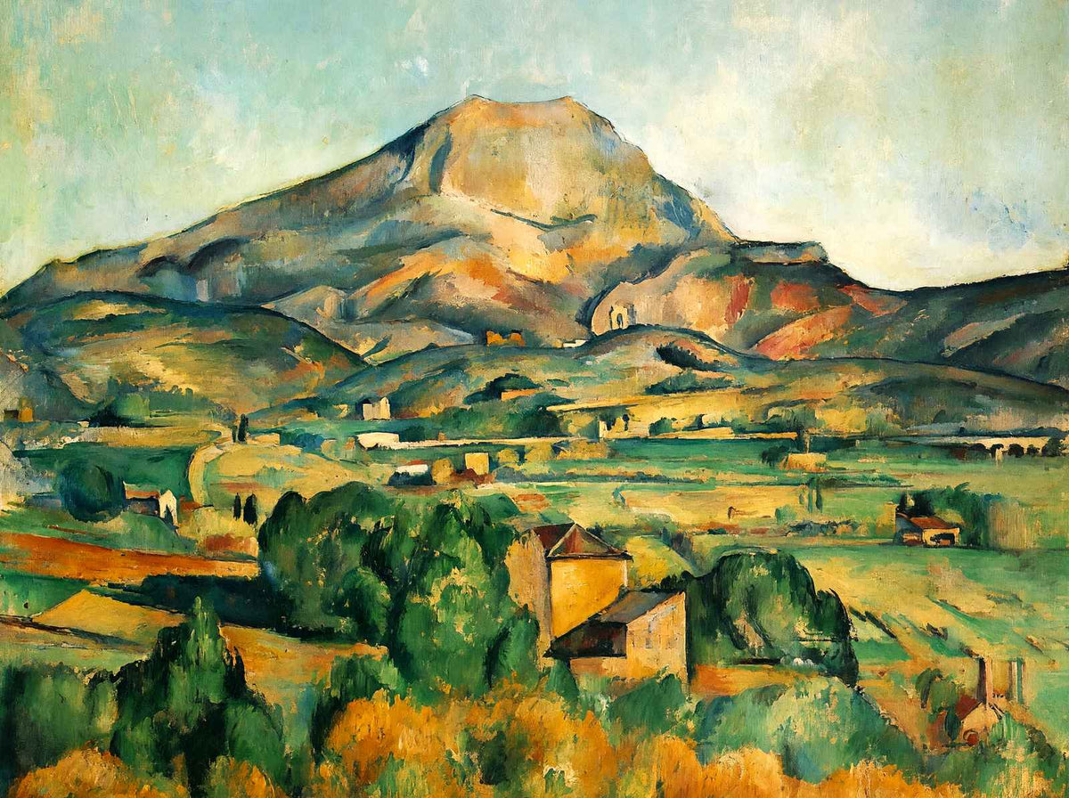 Mont Sainte-Victoire Fine Art Print 1895 Painting by Paul Cezanne (6 Sizes)