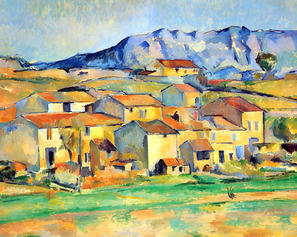 Mont Sainte-Victoire (1890) art print by Paul Cezanne (1890)