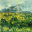 Mont Sainte-Victoire 1906 Painting by Paul Cezanne Art Print (6 Sizes)
