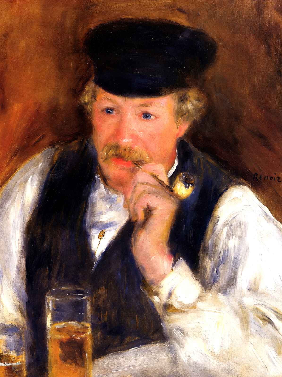 Monsieur Fornaise Art Print 1875 Painting by Pierre-Auguste Renoir (6 Sizes)
