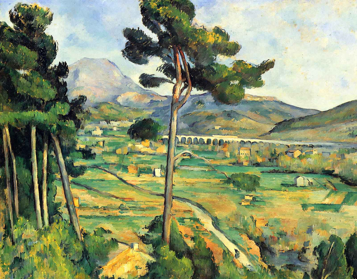 Mont Sainte-Victoire and the Viaduct of the Arc River 1885 Print (6 Sizes)