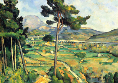 Mont Sainte-Victoire and the Viaduct of the Arc River 1885 Print (6 Sizes)