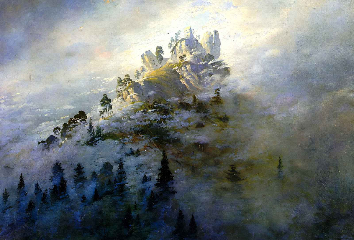 Morning Mist in the Mountains Art Print 1808 by Caspar David Friedrich (6 Sizes)