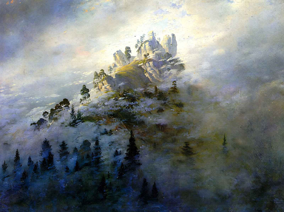 Morning Mist in the Mountains Art Print 1808 by Caspar David Friedrich (6 Sizes)