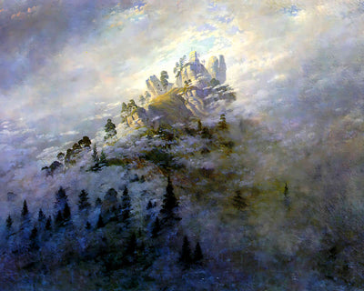 Morning Mist in the Mountains by Caspar David Friedrich 8x10" Art Print