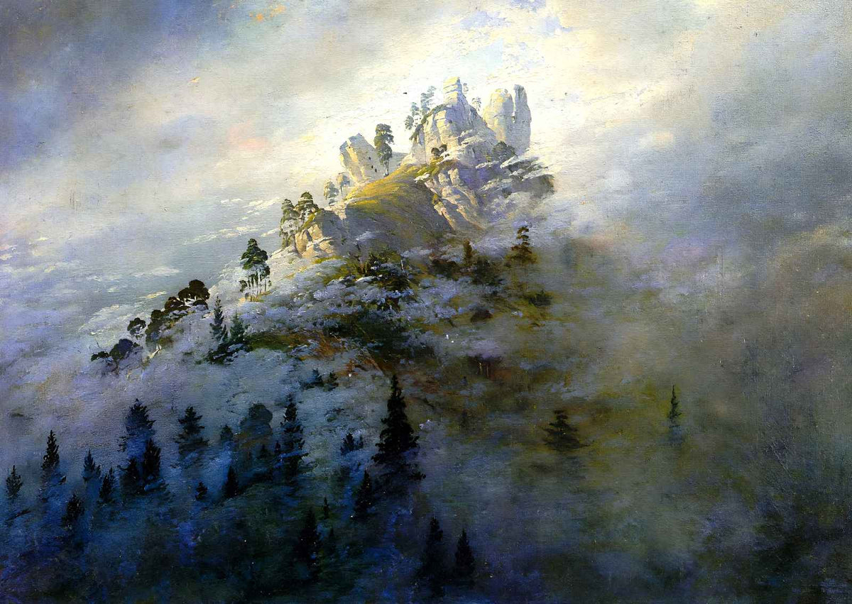 Morning Mist in the Mountains Art Print 1808 by Caspar David Friedrich (6 Sizes)