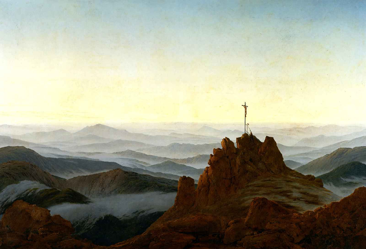 Morning in the Sudeten Mountains 1811 by Friedrich Art Print (6 Sizes)