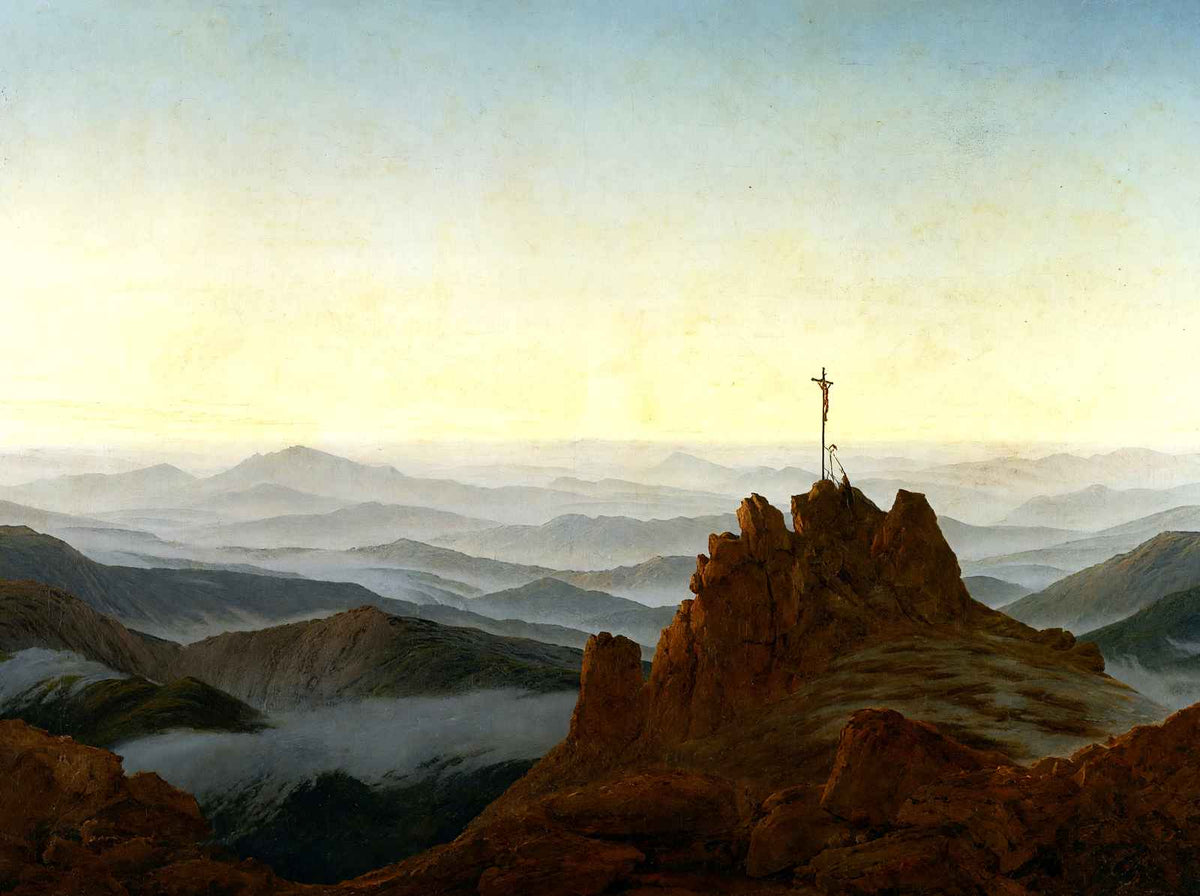 Morning in the Sudeten Mountains 1811 by Friedrich Art Print (6 Sizes)