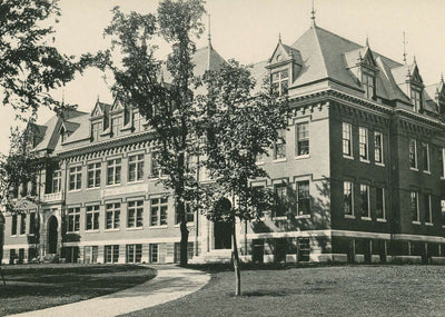 Morse High School Bath Maine in 1905 Vintage Print (7 Sizes) - Premium Quality
