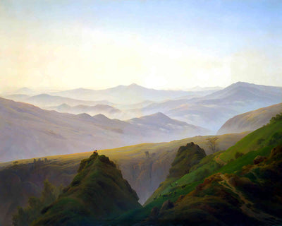Morning in the Mountains Painting by Caspar David Friedrich 8x10" Art Print