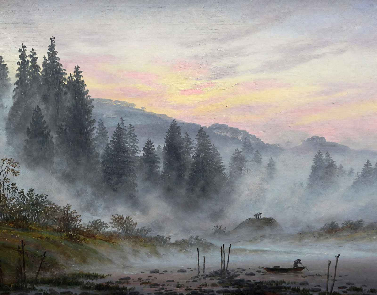 Morning 1821 Painting by Caspar David Friedrich Art Print (6 Sizes)